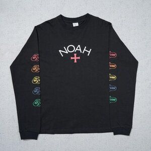 Noah Core Logo 18sstee Black Casual Long Sleeve